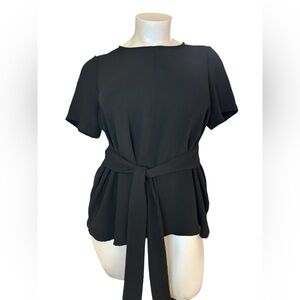 🍁Jessica London short Sleeve Top Tie waist